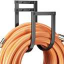 Garden Hose Holder Wall Mount - Metal Water Hose Hanger for Outside, Durable Hose Hook for Garden, Garage, or Yard Storage