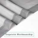 OWENIE Grey Sheer Curtains, Sheer Curtains 84 inches Long 2 Panels Set, Rod Pocket Voile Fimly Gray Drapes for Living Room/Bedroom, 2pcs, Each 42" W x 84" L