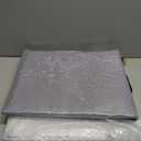 MEEXPAWS Litter Box Enclosure Splash Guard, Top Entry Cat Litter Box Shield with Slot Design Metal Grate, Dog Proof Privacy Screen Cover with Mat, Large White (24.8x16.8x23.6 Inch)