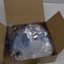 100 Pcs Clear Badge Holder Clip Name Tags Horizontal PVC ID Holders for Badges Name with Clips