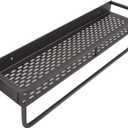 Shower Accessory, Versatile Shower Caddy, Gray Aluminum Alloy for Bathroom (30cm / 11.8in)