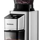 SHARDOR Professional Conical Burr Coffee Grinder, Coffee Bean Grinder with 48 Grind Settings for Espresso, Drip & French Press, Upgraded Anti-Static Technology, Precision Timer, Stainless Steel