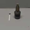 Scalp and Hair Growth Massager Comb with Applicator Bottle for Essential Oils, Serums, and Follicle Care Treatment (Black)