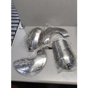 Parts Of Armor 14" x 8" Silver Color