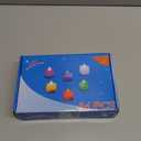 LANKER 24 Pack Flameless Led Tea Lights Candles, Flickering Red Battery Operated Electronic Fake Candles, Decorations for Wedding, Party, Christmas, Halloween (Red)