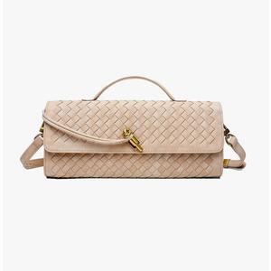 BaiYouDa Suede Woven Clutch Purse for Women Designer Hand-woven Crossbody Bag Trendy Evening Handbag Shoulder Bags