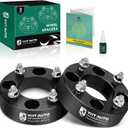 YHTAUTO 4X110mm Wheel Spacers 1.5 Inch Fits Honda, Suzuki, Can-Am, Bombardier, Kawasaki, Yamaha, Grizzly, King Quad, Foreman Tire Spacers w/ M10x1.25 Studs, 74mm Hub Bore 4 Lug 2PCS Black Adapters (1.5 Inch ( 2 Pcs ))
