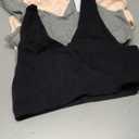 Topwhere Women's Cotton Wireless Sleep Bra for Nursing and Maternity (Black+Grey+ Apricot, M)
