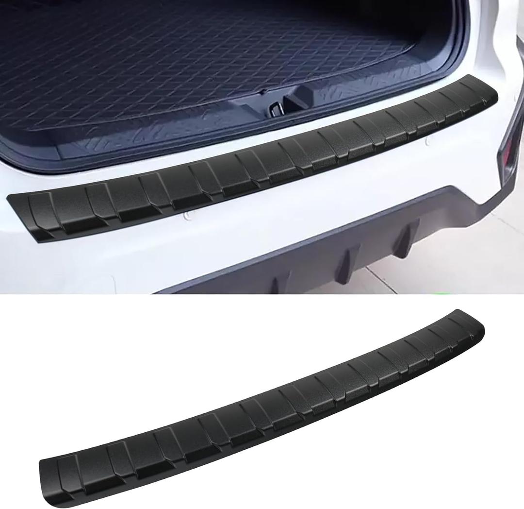 Exterior Rear Bumper Protector Guard Cover fit for Subaru Crosstrek XV 2018-2023 Car Accessories Trunk Door Protector Trim Cover Scuff Plate Car Exterior Accessories (Black) (for Subaru Crosstrek XV 2018-2023 (Black))