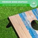GoSports Portable Cornhole Sets, 8 Styles Choose 4 x 2 ft or 3 x 2 ft - Boards Include 8 Bean Bags, Travel Case, and Game Rules
