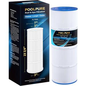 POOLPURE Replacement Filter for Hayward C500, CX500-RE, PA50, Ultral-A11, PP-A11, Unicel C-7656, Filbur FC-1240, FC-0625, FC-0620, 50 sq.ft Filter Cartridge