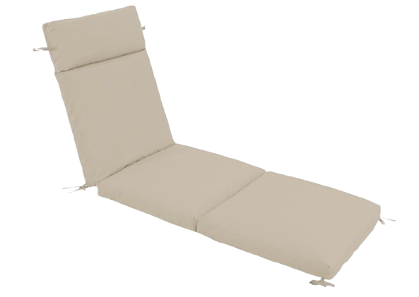 Chaise Lounge Cushion 72x21x3 Inch - Set of 1 Outdoor Lounge Chair Cushions, Lounger Pad Replacement with Fade-Resistant, Removable & Machine-Washable Covers, Ideal for Patio Chaise Chairs, Cream