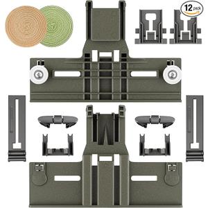 UPGRADED W10350375 Dishwasher Top Rack Adjuster Parts Replacement for Whirlpool Dishwasher Parts WDT730PAHZ0 WDT750SAHZ0 WDTA50SAHZ0 WDT970SAHZ0 Upper Rack Parts,Fits Kenmore Dishwasher Top Rack Parts