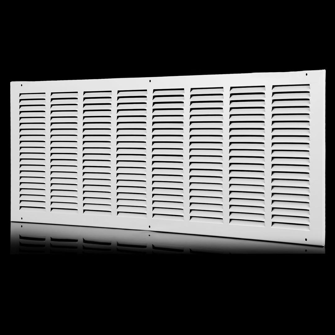 Vent Cover 32x16(Duct Opening Size),Air Return Vent Cover,Flat Vent Cover,Rejillas De Aire Acondicionado para Casa,Return Air Grilles,Outer Dimensions:33.75"Wx17.75"H(32"W x 16"H, Duct Opening)