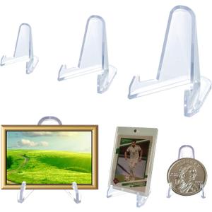 36 Packs(3 SIzes) Acrylic Easel Stands Display Stands/Plate Stands Coin Display Easel Holder for Air-Tite Coins Pocket Watches Capsules Challenge Medals Casino Chips , Photo Display,Baseball Sports