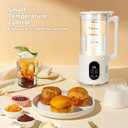 8 in1 Automatic Nut Milk Maker, 40oz Soybean Milk Machine, Homemade Almond, Oat, Soy, Plant-Based Milk and Non Dairy Beverages, 12 Hours Timer/Room Temp/Auto-Clean/Keep Warm/Boil/Low-Noise