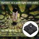 MAGGIFT Solar Pathway Lights, Outdoor Dual-use Upgrade Brown Stainless Steel Solar LED Lights, 8 Lumen Decorative Garden Light, Patio Lawn Driveway Landscape Decorations, Warm White, 6 pack