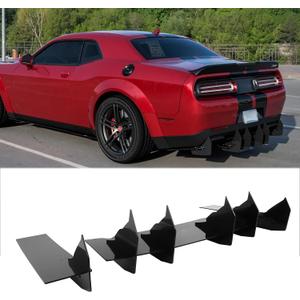 Rear Diffuser for Dodge Challenger 2008-2023 Shark Fin Style Splitter Diffuser Spoiler