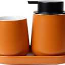 BosilunLife Bathroom Accessories Set 3 pcs (Orange-Liquid)