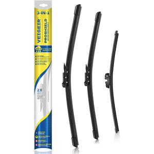 3 Pack Windshield Wiper Blades Compatible with Ford Explorer 2022 2021 2020 2019 2018 2017 2016 2015 2014 2013 2012 2011 Front Rear Wipers Blade Set for My Car - 26" 22" 11"(A283H)