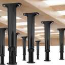 8 PCS Adjustable Height Bed Support Legs 8.27-14.96 Inch Heavy Duty Furniture Replacement Legs with Screws for Bed Frame Slats Sofa Table Cabinet Dresser Chair