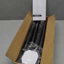 Tension Shower Curtain Rods 1.1" Diameter Black Long Curtain Rod 30 to 100 inch Adjustable Spring Heavy Duty Rods for Bathroom Windows Outdoor No Drill No Slip Stainless Steel