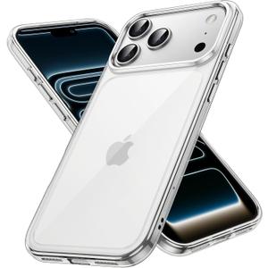 JETech Case for iPhone 17 Pro Max 6.9-Inch, Non-Yellowing Shockproof Phone Bumper Cover, Anti-Scratch Clear Back (Clear)