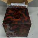 Tortoiseshell Tissue Box Print Tortoise Tissue Box Decorative Cube Holder with a Square Cover for Bathroom, Car, Office, Home, Gifts, Kitchen (Tortoiseshell)