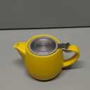 Tealyra - Pluto Porcelain Small Teapot Yellow - 18.2-ounce (1-2 cups) - Matte Finish - Stainless Steel Lid and Extra-Fine Infuser To Brew Loose Leaf Tea - 540ml