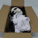 PartyGears Halloween Decorations Props Hanging Swinging Girl with Creepy Expressions, Hanging Ghosts The Best Indoor and Outdoor Decorations for Halloween (White)