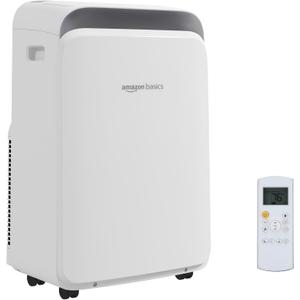 Amazon Basics 3-In-1 Portable Air Conditioner with Follow Me Remote, Timer, Sleep Mode, Auto Swing, Dehumidifier, 12000 BTU (ASHRAE), Cools Up to 550 Sqf Bedroom, White
