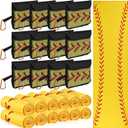 Moukeren 12 Pcs Cooling Towel with Mesh Storage Bag and D Ring Hook, 40" x 12" Soft Breathable Chilly Microfiber Sport Towels for Yoga Running Gym Workout Sport Party Favors Team Gift(Softball)