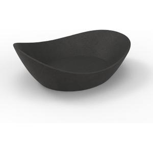 Concrete Fruit Bowl for Kitchen Counter  Large Decorative Bowls for Kitchen Decor, Dining Table, and Home Decor, Modern Centerpiece for Keys, Fruit, Candy, or Table Decor (Black, 10.6")