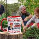 2 x Valentine Day Gift for Nanny, Nanny Gifts for Grandma, Best Nanny Present From Granddaughter, Grandson for Christmas, Birthday, Mothers Day, Funny Nanny Gifts Idea, Nanny Ceramic Mug 11Oz