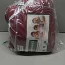 Full Size Comforter Sets - 7 Pieces Burgundy Bed in a Bag, Soft Lightweight Bedding Set, All Season Bed Set with Comforter, Flat Sheet, Fitted Sheet, Pillowcases & Pillow Shams