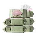 Bc Babycare Cloud Moist Baby Wipes, Thick & XL, 99% Water, Ultra-Hydrating, Unscented, Hypoallergenic for Sensitive Skin, Biodegradable, 8 Flip-Top, 640 Count