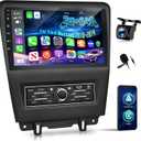 EKAT 10 inch Screen for Ford Mustang Radio 2010 2011 2012 2013 2014 (Only fit Manual AC), 2G+64G Mustang Android Car Stereo, CarPlay/Android Auto/SWC/Bluetooth/5G WiFi