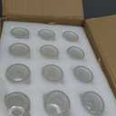 12 Set Hurricane Glass Candle Holders, 12.6 Inch Clear Glass Chimney Candle Holders with Taper Candlestick Bases, Glass Candle Holders for Wedding Centerpieces, Dining Table, Party Home Decor (12)