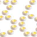 36 Pack 2 Inch LED Floating Candle |200 Hour Water Activated Flameless Floating Candle for Pool Decoration, Wedding Ambiance, Home Decoration, Party, Cylinder, Vase, Center Decoration (White)