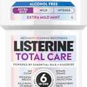 Listerine Mouthwash Total Care Anticavity Treatment for Adults Kills 99.9% of Bad Breath Germs Extra Mild Mint No Burn Alcohol Free Fluoride Mouthwash, 8.5 fl oz
