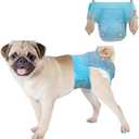 Dono Dog Diapers Female-(10-60Pcs),Disposable Pull Up Stretchy Waist Wraps for Female Puppy Dogs in Heat Period Diapers, Super Absorbent 360 Leak-Proof Doggie Training Incontinence, S 10PCS