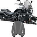 For Vulcan S 650 VN650 2026 Motorcycle windshield air fairing, front wind deflector, handlebar windshield, heightened instrument sun visor vulcan s 650 2015-2026+ (Smoke Gray,black)