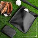 2 Pieces Umpire Ball Bag Umpire Gear Baseball Softball Umpire Bag Quality Woven Polyester Fabric for Baseball Softball with Belt Extra Large