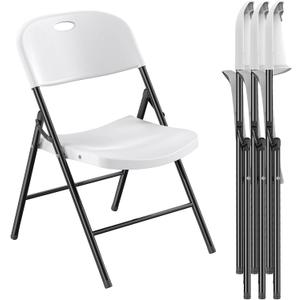 Nazhura 350 Weight Limit Heavy Duty Plastic Folding Chair with Reinfoced Steel Frame for Indoor and Outdoor, Wedding, Party, Restaurant, Meeting Room, Patio and Garden (White, 4 Pack) Nazhura 350 Weight Limit Heavy Duty Plastic Folding Chair with Reinfoced Steel Frame for Indoor and Outdoor, Wedding, Party, Restaurant, Meeting Room, Patio and Garden (White, 4 Pack)