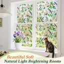 Coavas Privacy Window Film - Forsted Glass Window Film Decorative Static Cling Non-Adhesive UV Blocking Window Cover for Home Office Door, Pure, 17.5 x 78.7 Inches