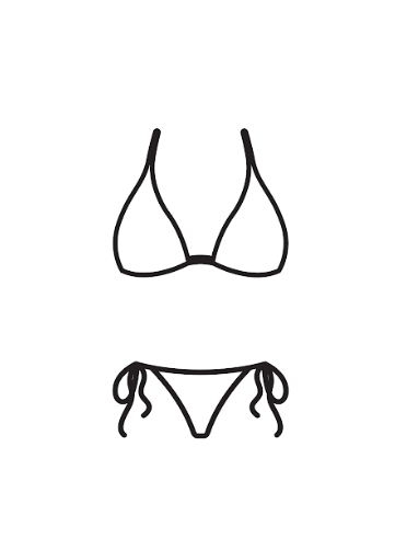 Two piece swimsuit for women XL