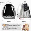 Lollimeow Cat Backpack Carrier, Pet Bubble Backpack, Supports up to 16 lbs