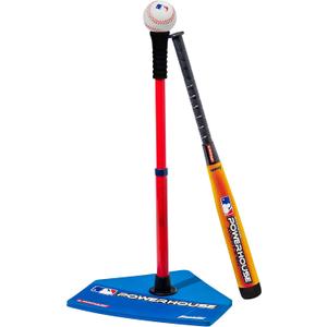 Franklin Sports MLB Adjust-A-Hit T-Ball Set Blue/Red, 5-18 Years Includes Tee, Ball, & Bat