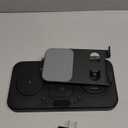 6 in 1 Fast Wireless Charger Desktop Tablet Holder LED Light (Black)