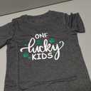 St Patricks Day Shirt Kids-Irish Toddler Shirt Cute Shamrock Baby Tee Tops One Lucky Kids Short Sleeves, 130